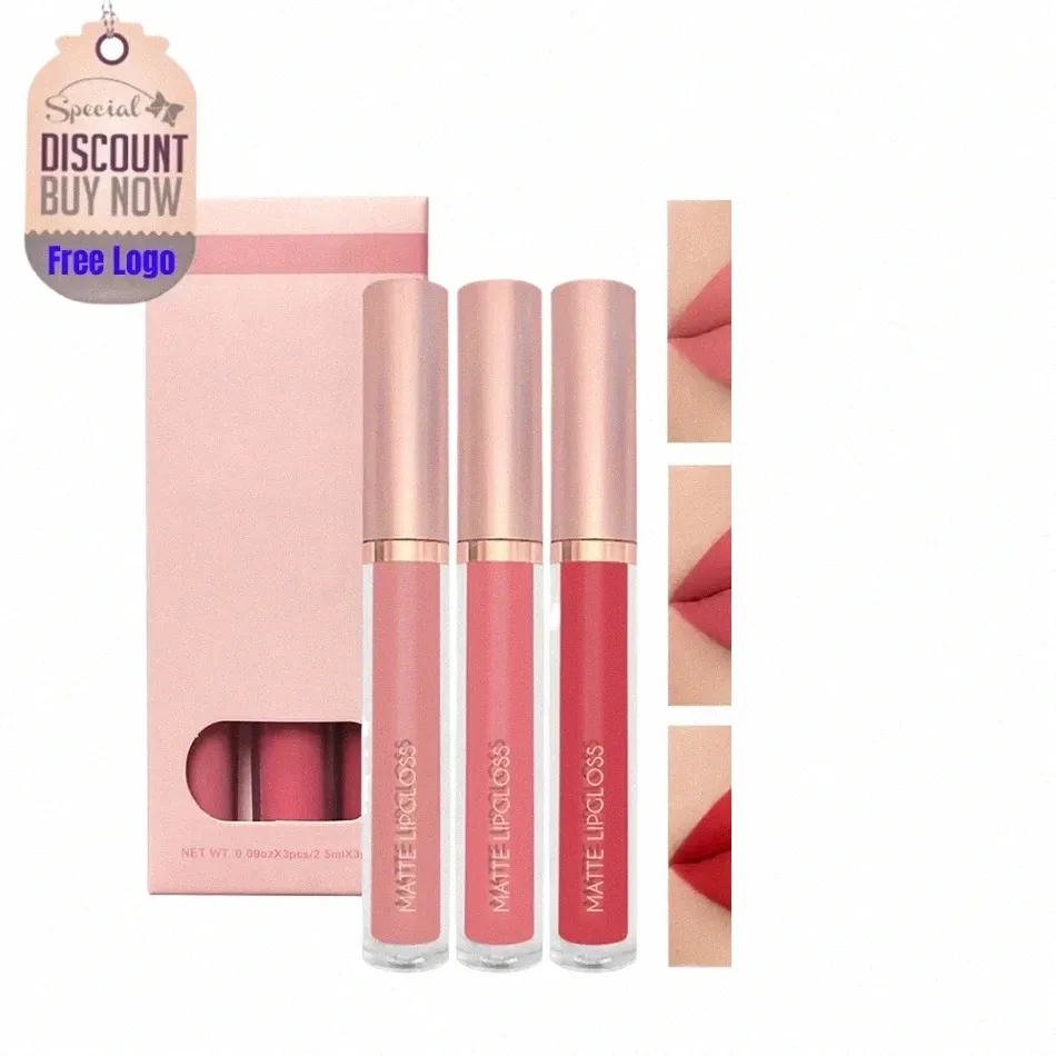 Private Label Lipgloss Lip Kit Наборы для макияжа Lg Lasting Matte Liquid Lipstick Индивидуальный макияж оптом 04kO #