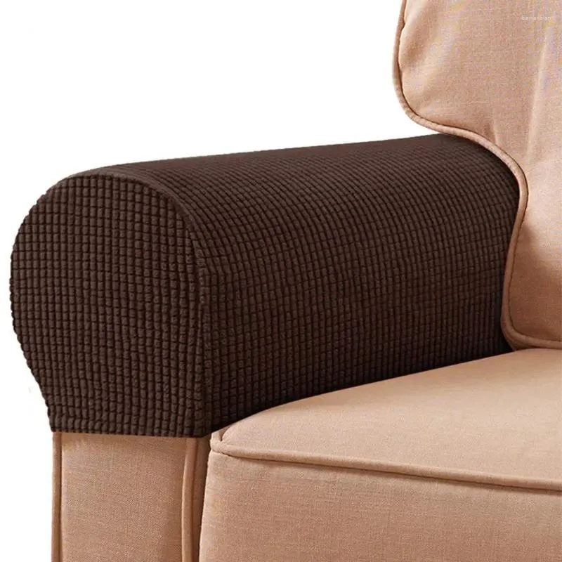 Couvre la chaise utile Arme-couverture Slipver Soft pour toucher l'accoudoir, un canapé ornemental respirant Protecteur de bras pour la chambre à coucher