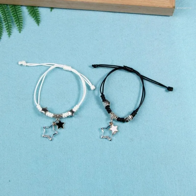 Charme pulseiras casal versão coreana harajuku estilo feminino pulseiras de pulso moda estudante acessórios verão presente