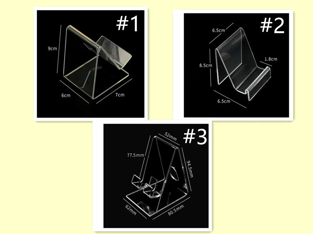 새로운 명확한 투명 아크릴 데스크 마운트 홀더 디스플레이 스탠드 iPhone Samsung 핸드폰 휴대 전화 보편적 인 쇼
