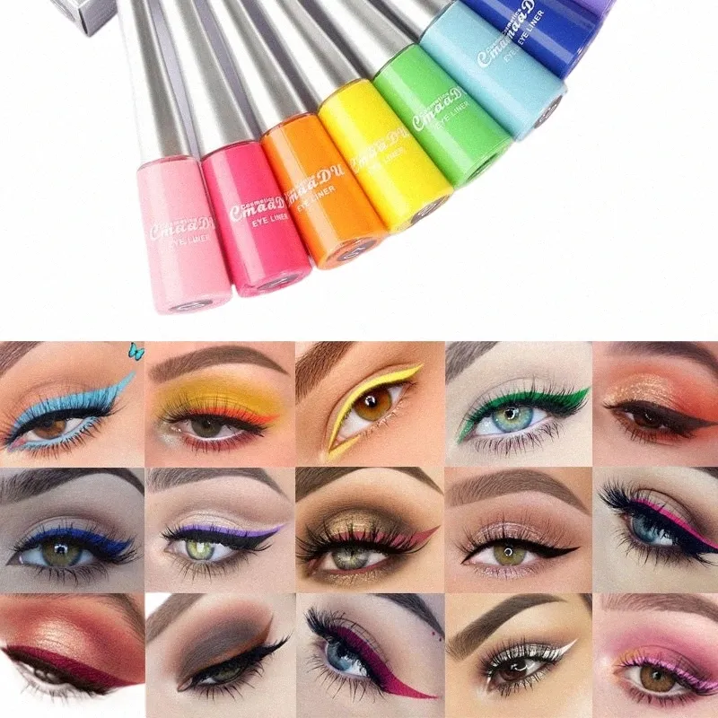 Delineador de ojos Cosméticos impermeables para mujeres Maquillaje femenino Herramienta de maquillaje coreano Sombra de ojos Delineador de ojos Sombra de ojos Maquillaje Lápiz de ojos V47a #