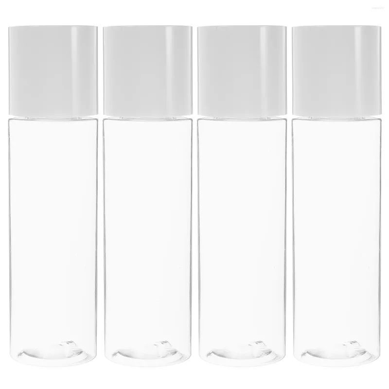 Storage Bottles 4 Pcs Milk Bottle Travel The Pet Liquid Containers Leak Proof