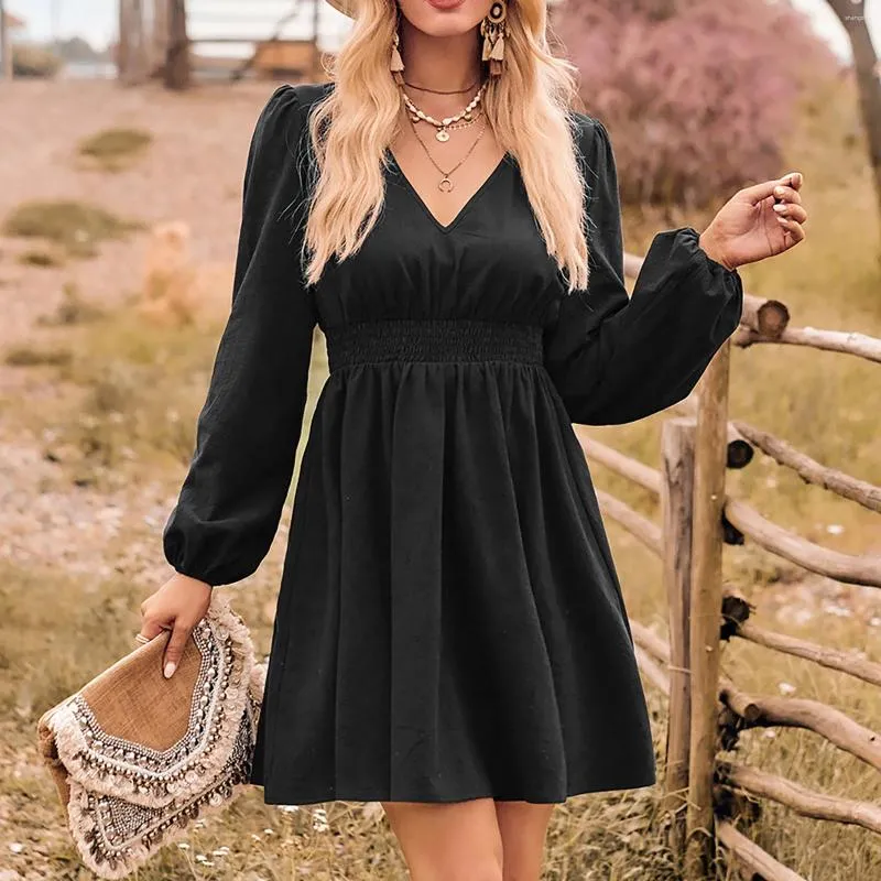 chinese dress ladies Wilder Black Embellished Square-Neck Long-Sleeve Skater Mini Dress – Club L  London