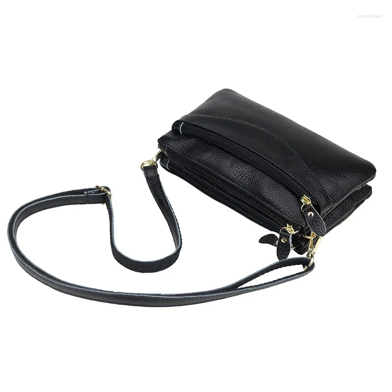 Bolsas de ombro 2024 chegada mulheres bolsa de couro genuíno suavidade pequena crossbody para mulher mensageiro mini embreagem