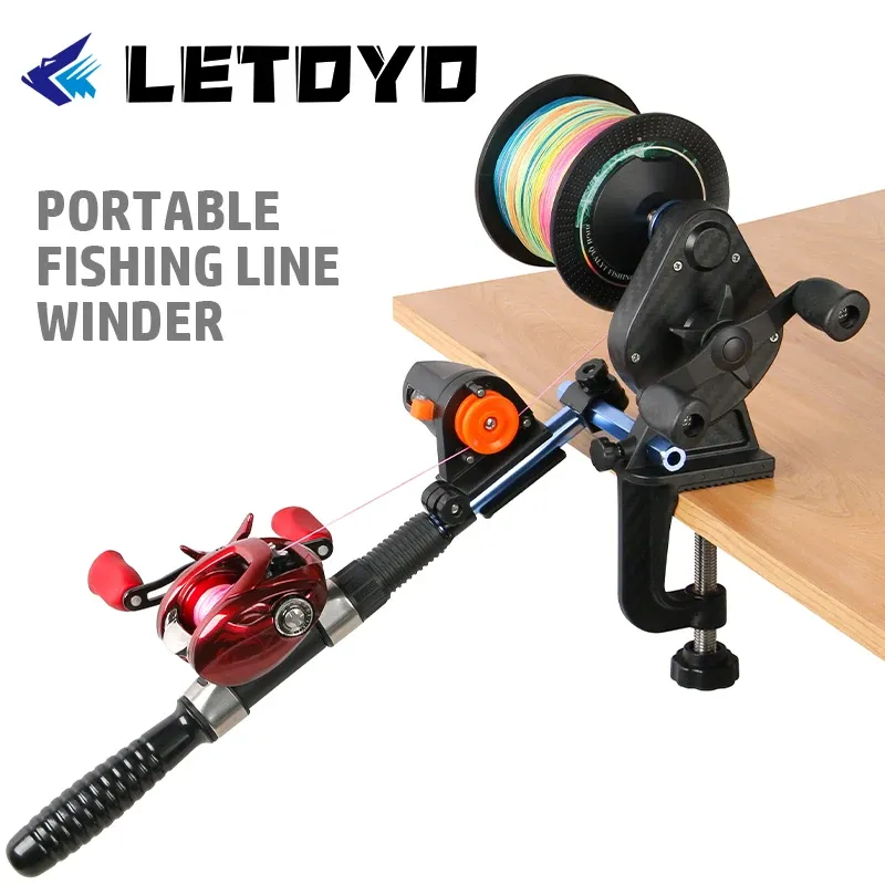 Outils LETOYO Portable ligne de pêche enrouleur recycleur outil de pêche coulée filature bobine ligne bobine pour accessoires de pêche