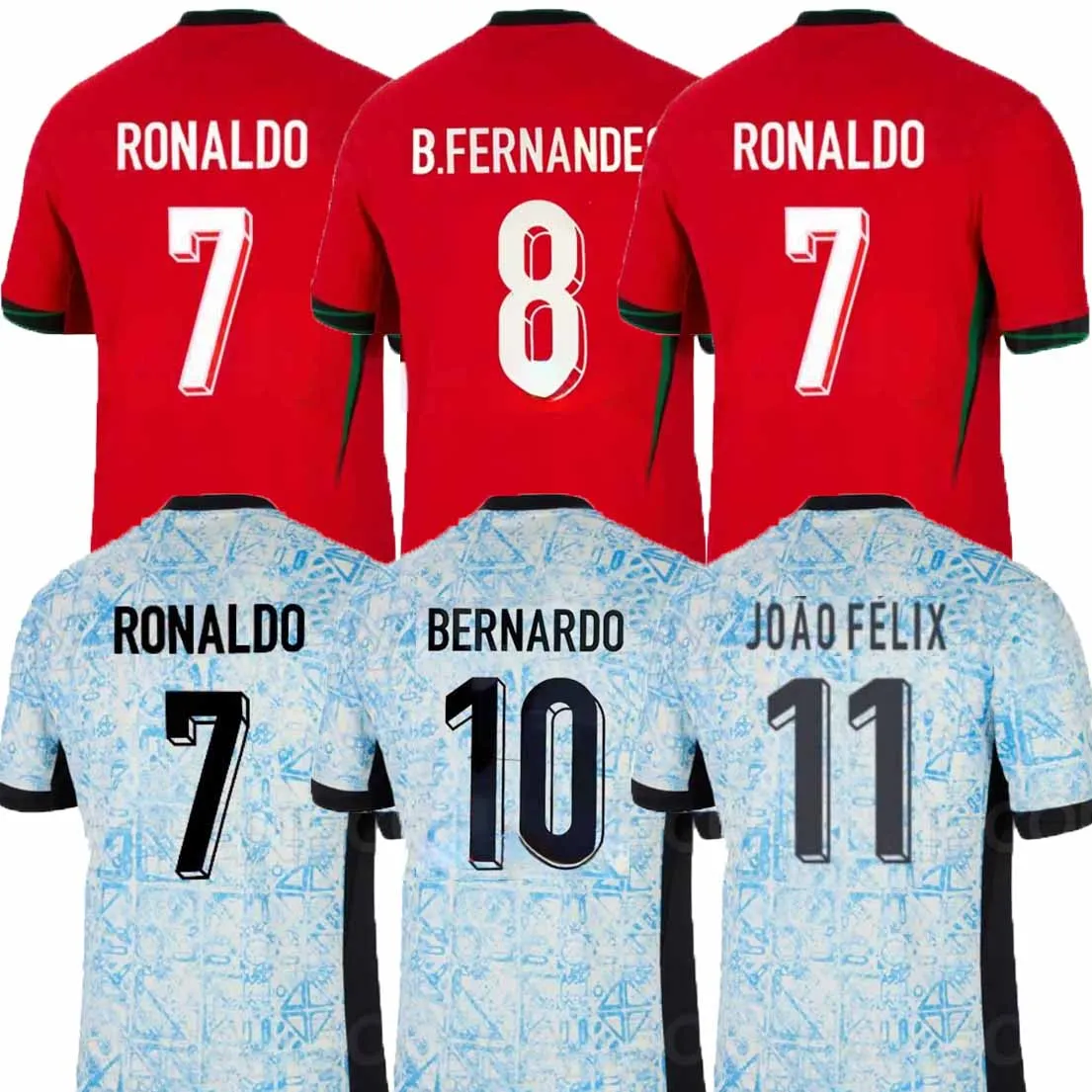 24 25 koszulki piłkarskie portugi Fernandes Ronaldo Portugalia 2024 Mężczyźni xxxl 4xl KIT KITU B.FERNANDES JOAO Felix Pepe Bermardo Football Shirt