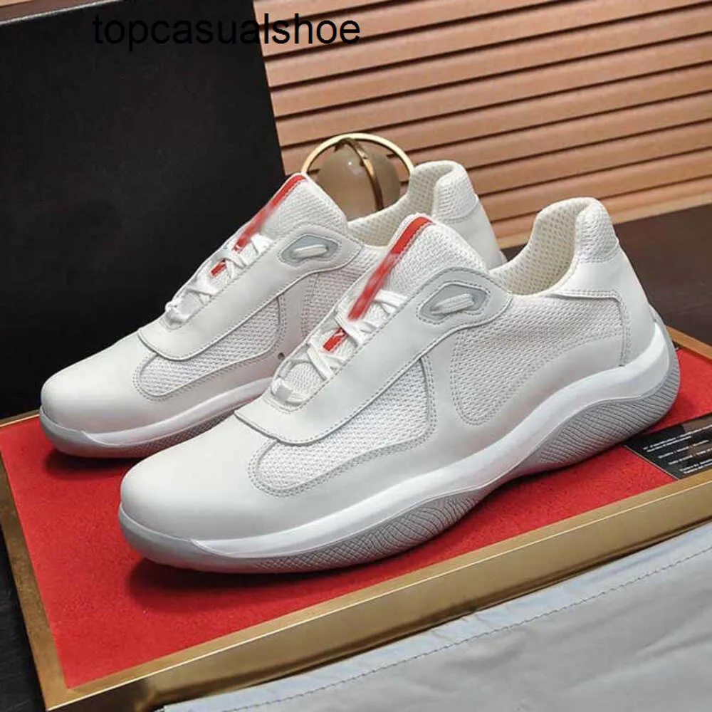 DHgate Pradoity Champion praddas Triangle Pada Prax p Cup America Casual Shoes Mens Shoes Sneakers Casual Shoes Soft Cowhide Thicksoled Rubber Leather Roundheaded Canvas Shoes Accessories