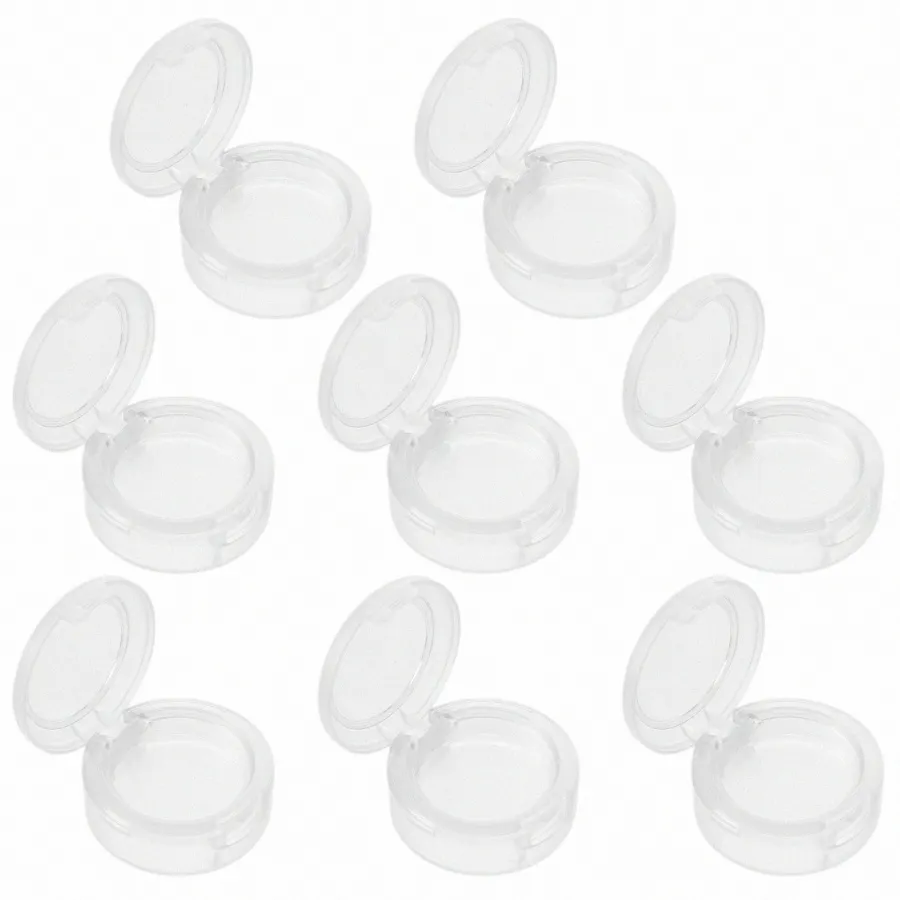 Ctainer redondo con tapa Caja vacía de sombra de ojos Bálsamo labial Ctainers Suministros de sombra de ojos p2wl #