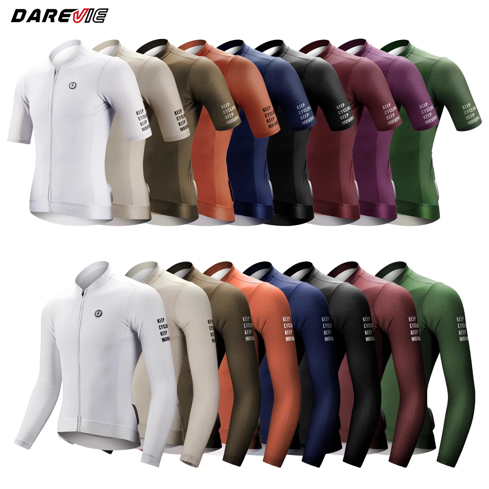 Darevie Cycling Jersey Slim Fit SPF 50 Men Women Long Sleeves Cycling Jersey عالية الجودة النساء