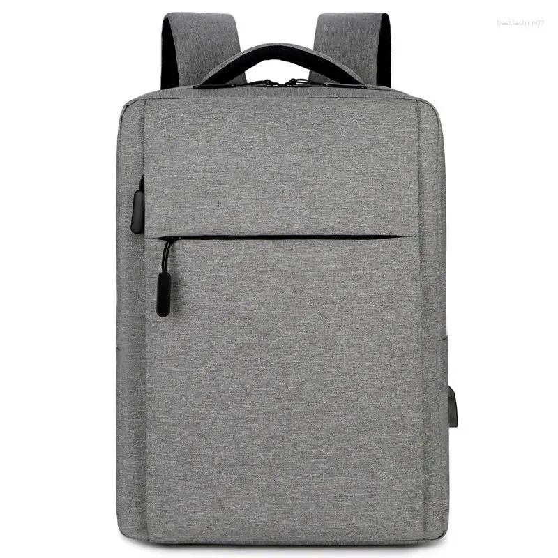 Sac à dos pour hommes, sac d'école multifonctionnel Simple voyage loisirs ordinateur Message