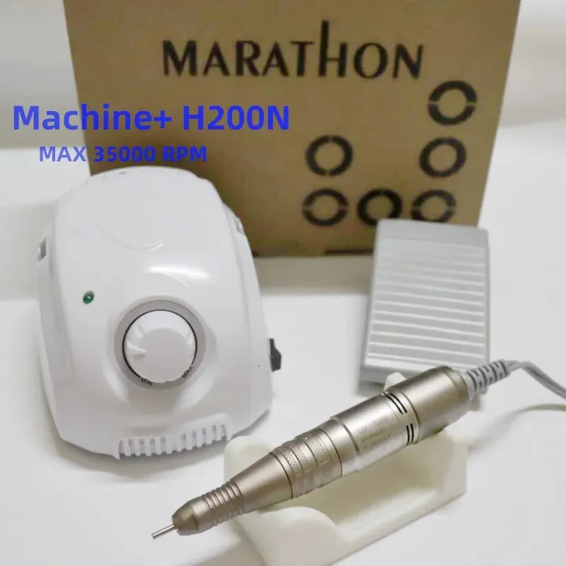 65W BT MARATHON Champion-3 Control Box High Quality Electric 35000rpm Handle Electric Nail Equipment Manicure Machine Nail Set 240321