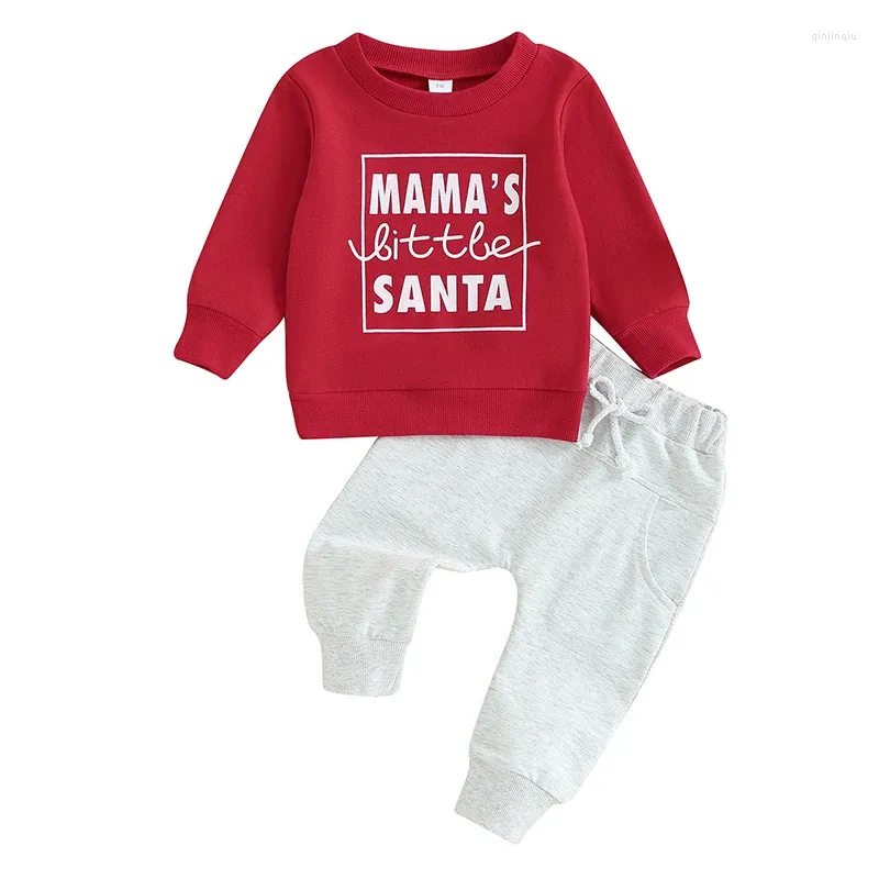 Set di abbigliamento Pudcoco Infant Baby Pants Set Lettere a maniche lunghe Equipa