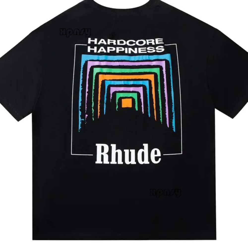 Rhude Shirt Designers T-shirts pour hommes pour l'été Tops pour hommes Lettre Polos Chemise T-shirts pour femmes Vêtements à manches courtes Grande taille 100% Rhude Short 270