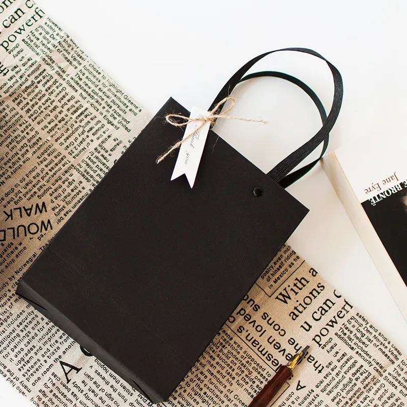 Black gift bags wholesale hotsell