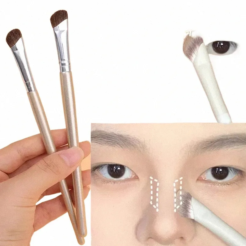 أنف Ctour Brush الافتتاحية أنف الظل فرشاة الزاوية النحت Ctour Makeup Brush Natural Eyeshadow Smudge Makeup Brushes H3U7#