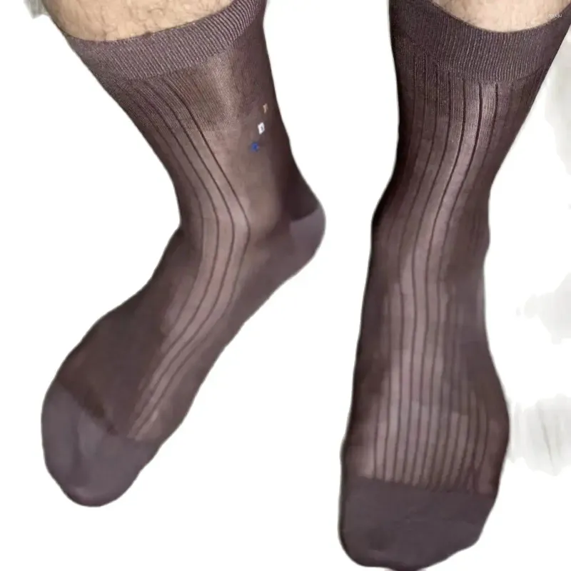 Men's Socks Sexy Ribbed Cultural Ture Man Adult Fetish Fun Sheer Mature Man's World Paradise Dream Gay