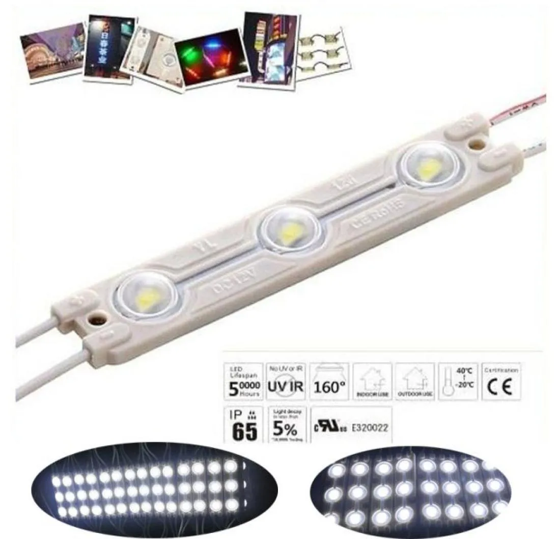 2017 najnowsze moduły LED z wodoodpornym soczewką IP65 SMD 5630 3 LED WYMAGA BIAŁY czerwony niebieski zielony dla kanału litera DIY6927336