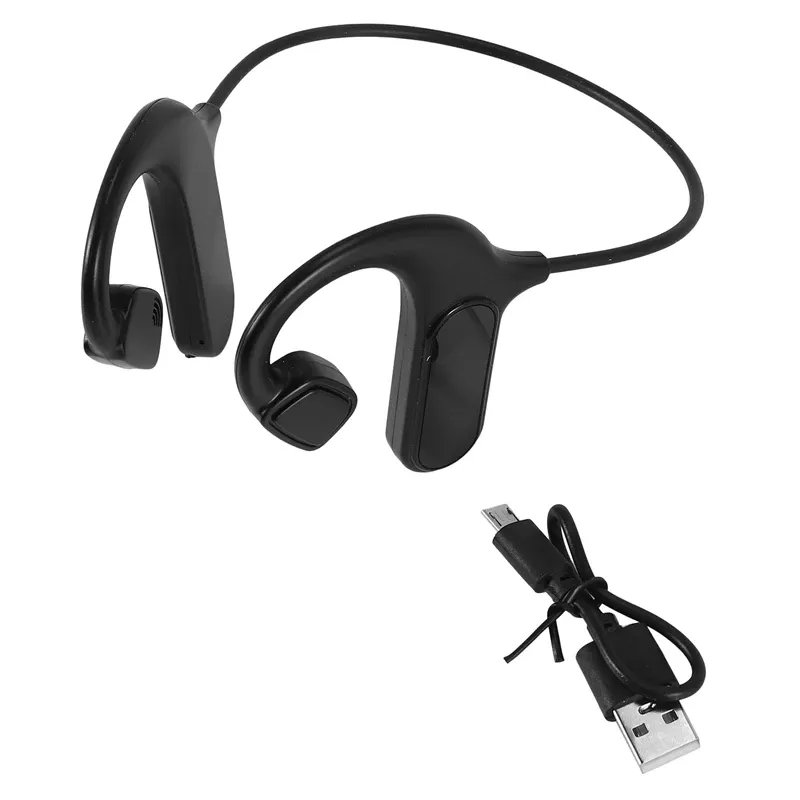 Écouteurs Bluetooth à Conduction osseuse, oreillettes stéréo sans fil, pour Sports de plein air, casque numérique étanche avec micro