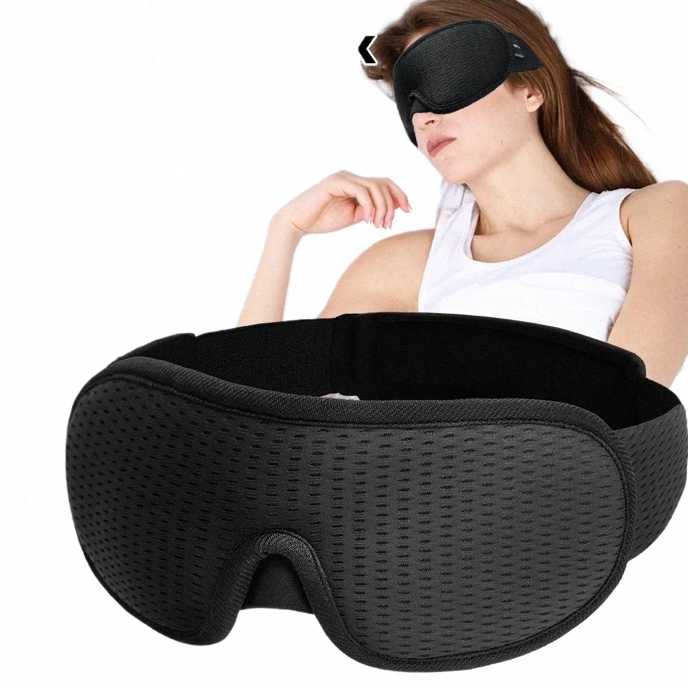 Masque pour les yeux 3D Slee Bloquer la lumière Soft Rembourré Voyage Shade Cover Rest Relax Slee Blindfold Eye Cover Masque de sommeil Eyepatch Z0o1 #