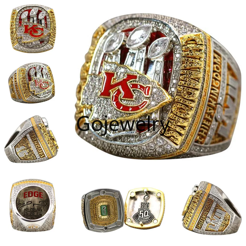 Designer Super Bowl Championship Ring Luxury 14K Gold KC Team Champions Rings för män Kvinnor Diamond Smycken