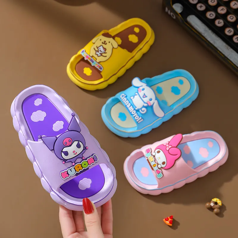 Children's Slippers, Summer Girls' Sandals, Boys' Cartoon Home Anti Slip Parent-Child Slippers