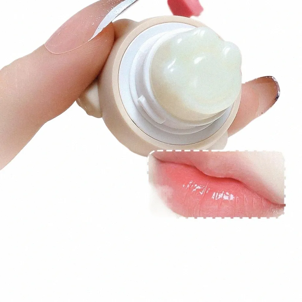 Cute Little Bear Lip Balm para crianças Hidratante Anti-seco Anti Crack Mini Lip Balm Batom com chaveiro Decoratis Lip Ca O1I3 L6CA #