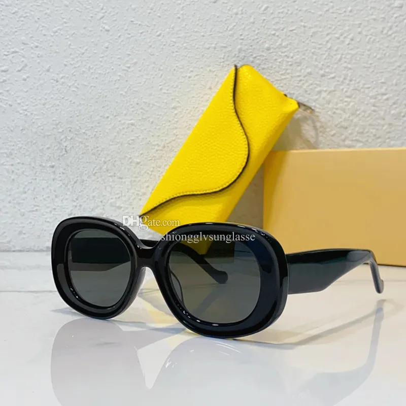Designer Womens Solglasögon Classic Sheet Style Driving Outdoor Beach Strålning och UV -skydd L40120 Lyxiga solglasögon UV400