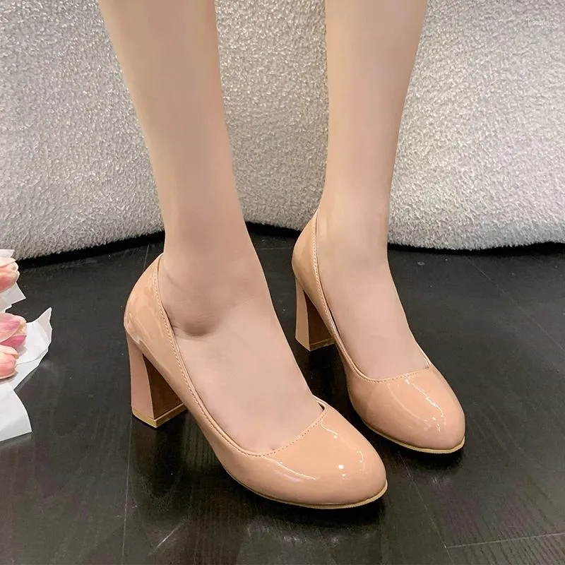 Robe chaussures femme pompes nue bouche peu profonde femme chaussure automne mode bureau travail fête de mariage femmes talons hauts dames pointues