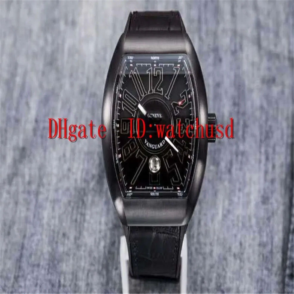 TF Factory V45 Vanguard Mens Wristwatch 45mm rostfritt stål armbandsur safirvattenbeständig sportklocka Swiss 2892 Automatisk 303J