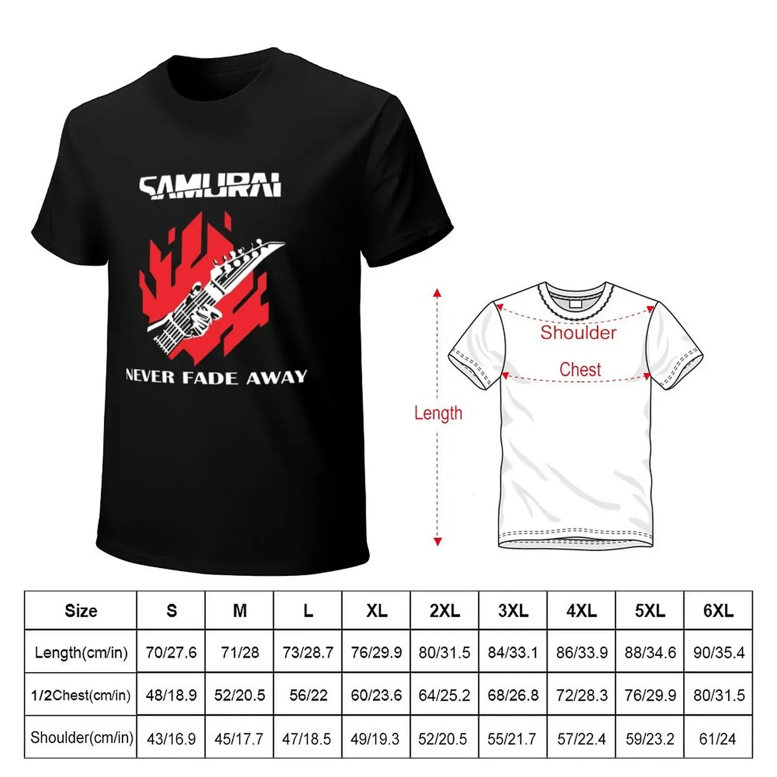 サイバーパンク Tシャツサムライ決してフェードアウェイ Tシャツ 