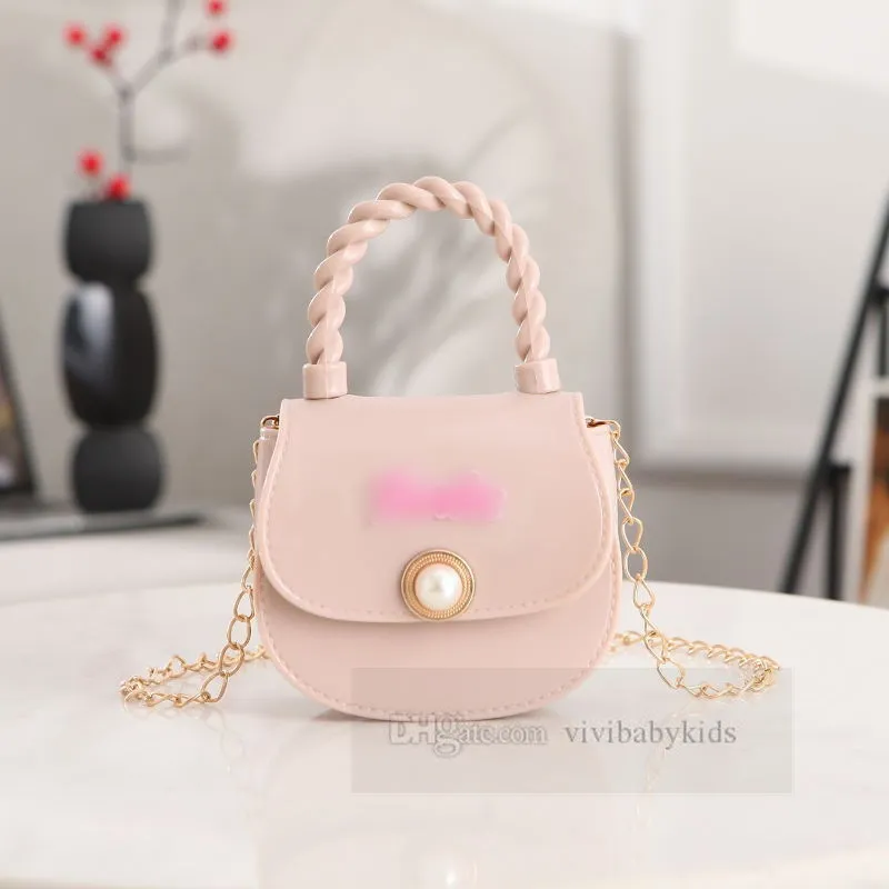 DHgate.com:Kids Pearly Jelly Handbag - Chic Crossbody Bag