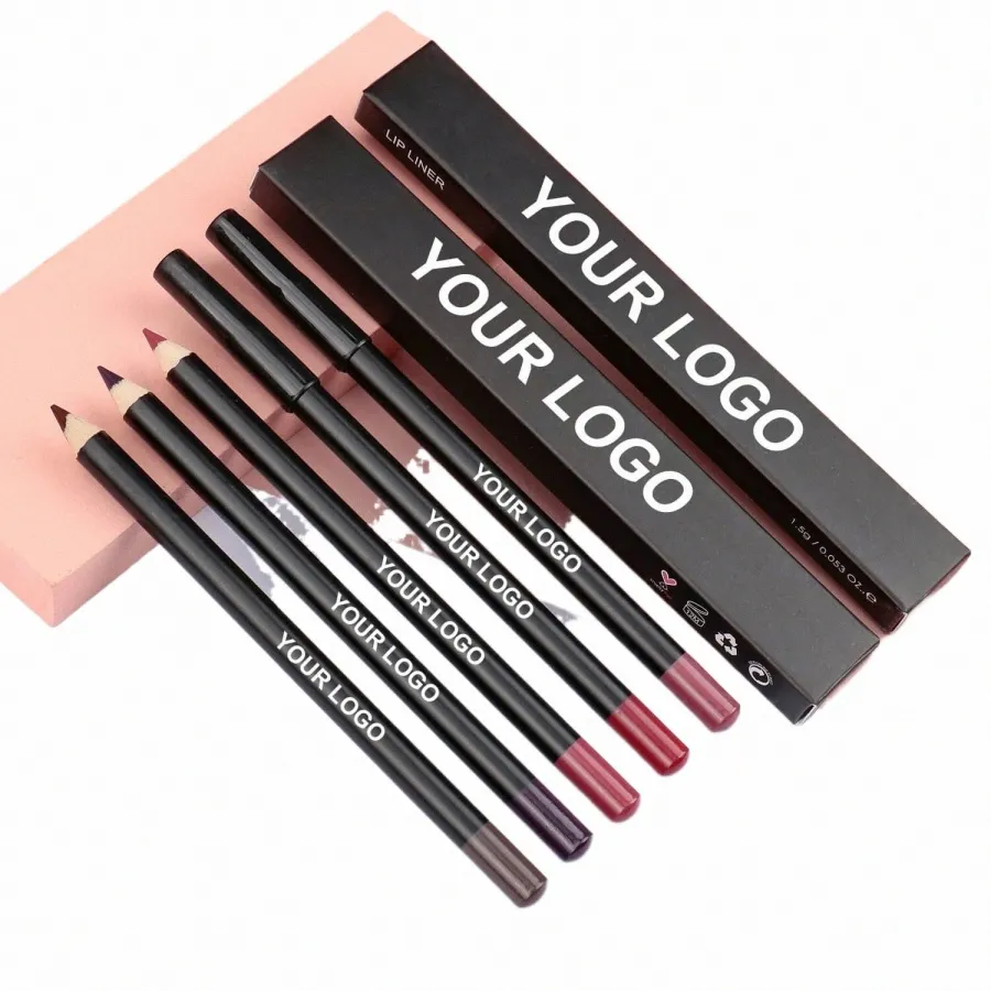 private Label Vegan Lip Liner Pencil 21 Colors Matte Waterproof Lg Lasting Lipstick Pen Cosmetics Beauty Makeup s4Gq#