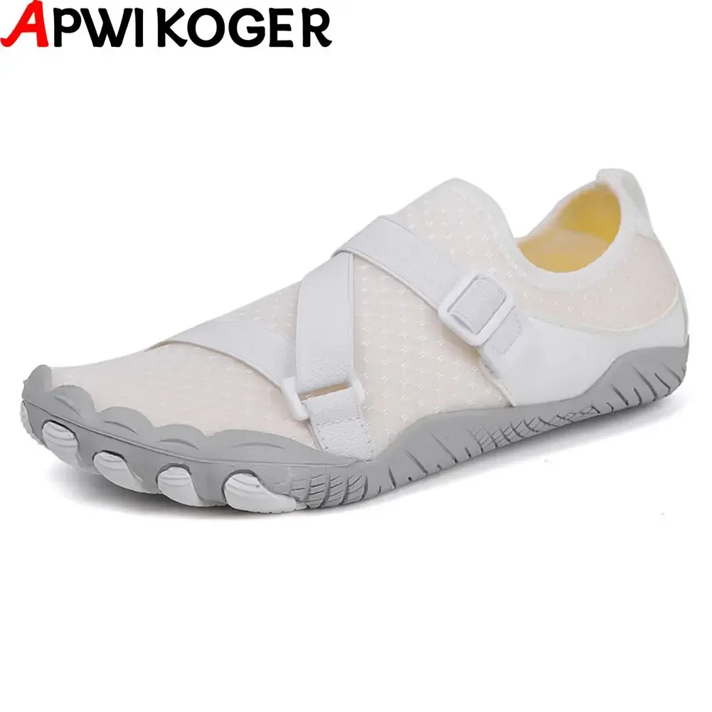 Skor Summer Swim Beach Aqua Shoes Nonslip Trekking Wading Shoes Quick Dry Surfing Shoes Breattable Outdoor Supplies for Lake Handing