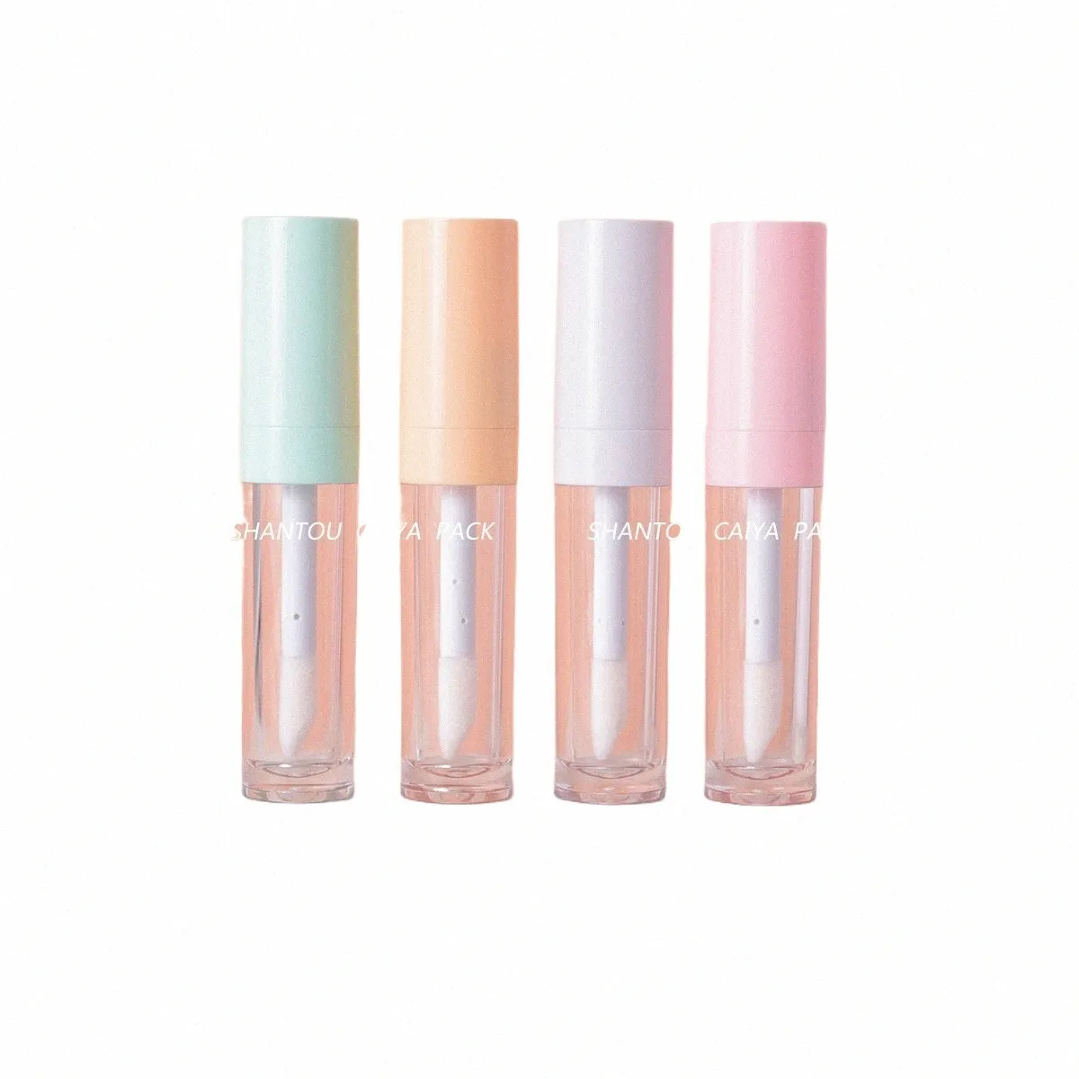 Lege 8 ml transparante lipgloss buis cosmetische heldere lipgloss ctainer met grote toverstaf borstel make-up vloeibare ccealer fles K6x8 #