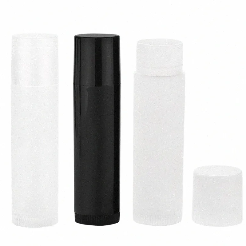 100pcs 5ml Empty Lip Balm Tubes Cosmetic Ctainers Lipstick Jars Balm Pipe Cap Ctainer Maquiagem Travel Makeup Tools D4xv#