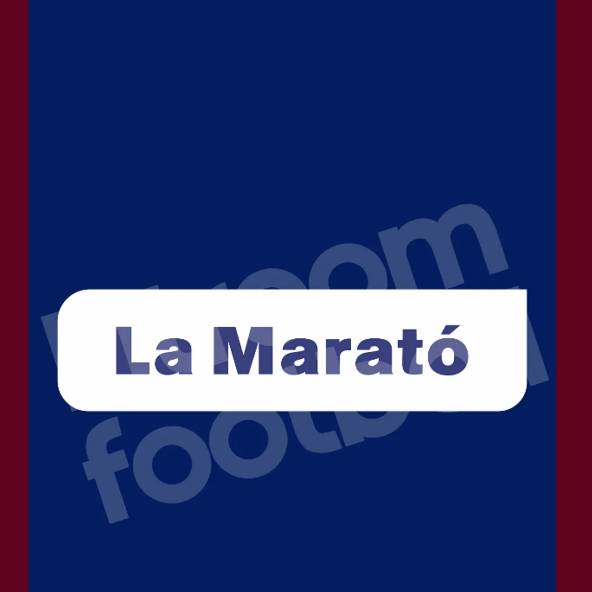 2024 La Marato Match Details Soccer Patch Badge