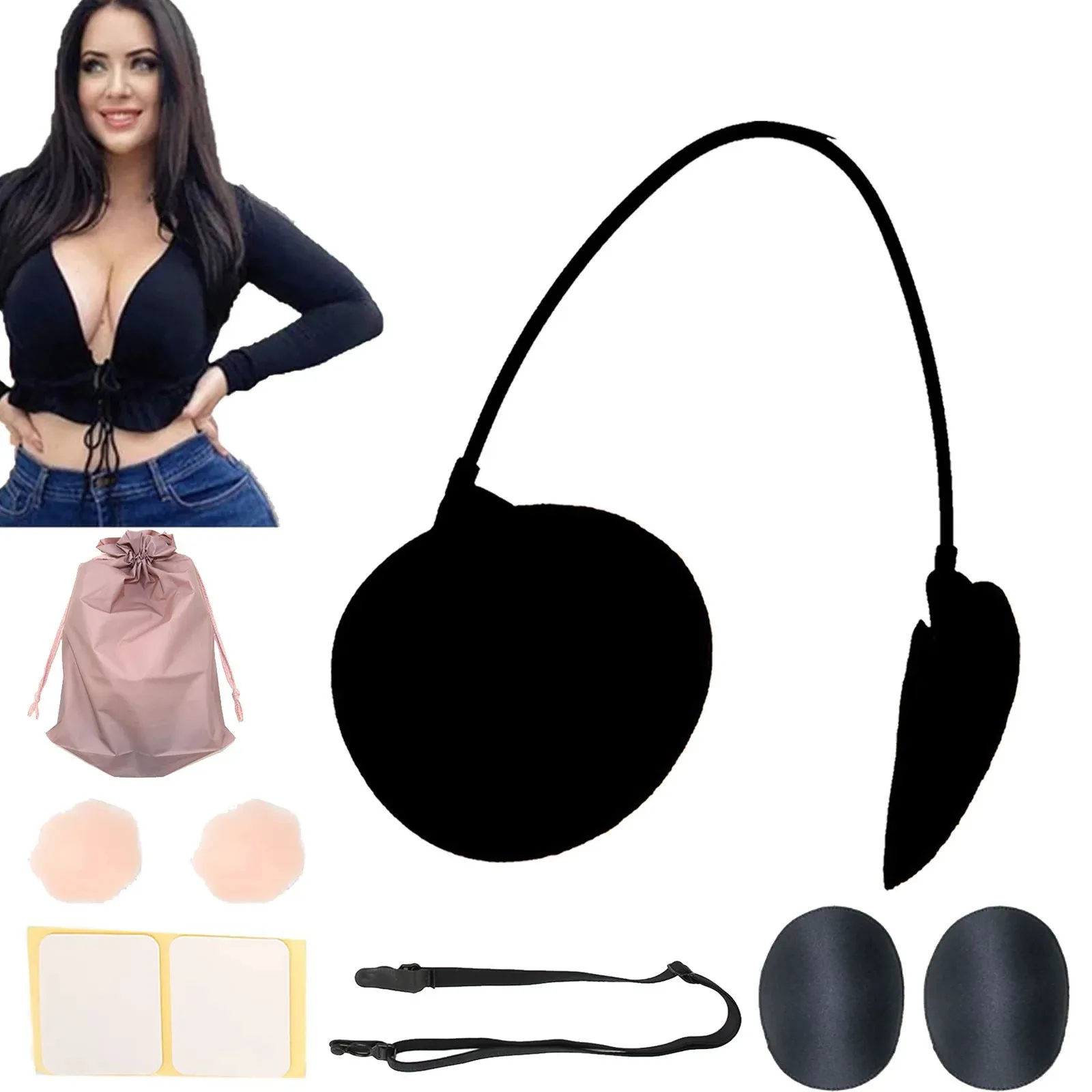 DHgate.com:Womens Adjustable Silicone Push-Up Bra Pads, Backless ...