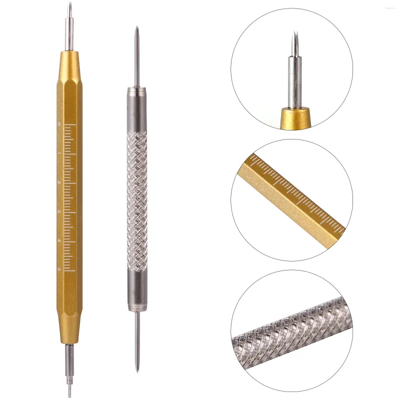 Kits de reparo de relógios 2 peças, ferramentas de remoção de pinos de barras t, kit de banda de relógios de mola, desmontador