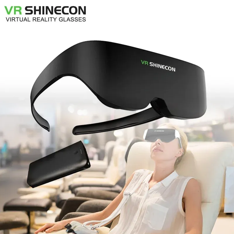 Apparaten Shinecon VR AI08 4K Headset Gigantisch scherm Stereo Cinema 3D IMAX Bril Pro Virtual Reality VR-bril allinone met systeem