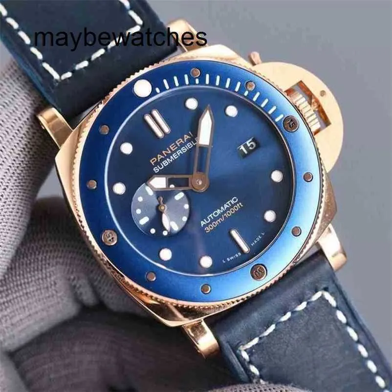 Panerai Men vs Factory Top Quality Automatic Watch s.900 Automatisk Watch Top Clone Stealth Series TT Factory 2555 Seagull Waterproof Super Luminous