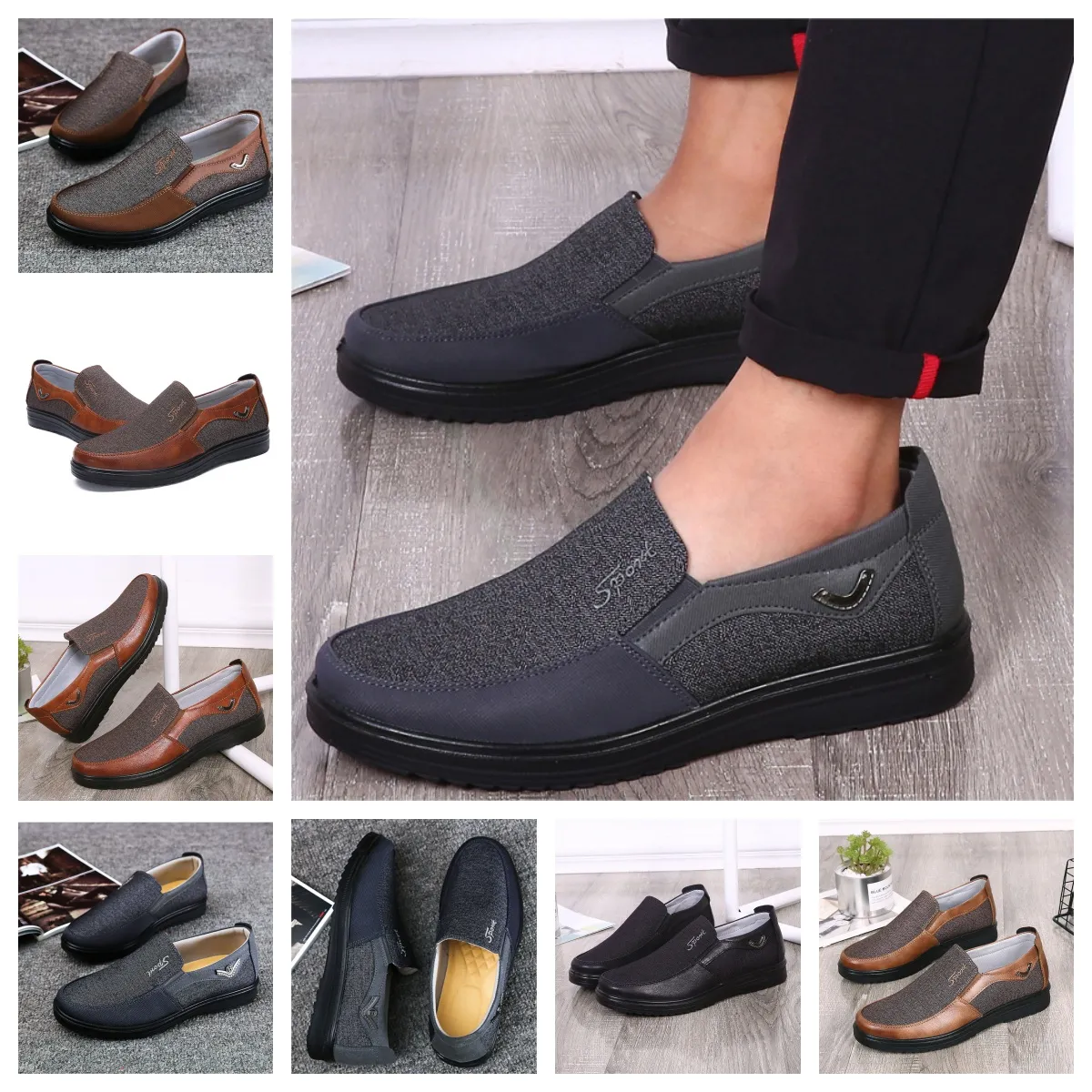 GAI zapatos cómodos para hombre Zapatos negros Fiesta con punta redonda Banquete al aire libre Traje clásico Hombres Diseñadores de tacón de negocios Tamaños de zapatos EUR 38-50 suave