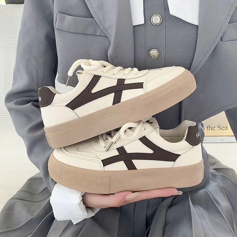 Designer causal sapatos de alta qualidade moda maré couro rendas até plataforma sola ama tênis branco preto dos homens sapatos luxo