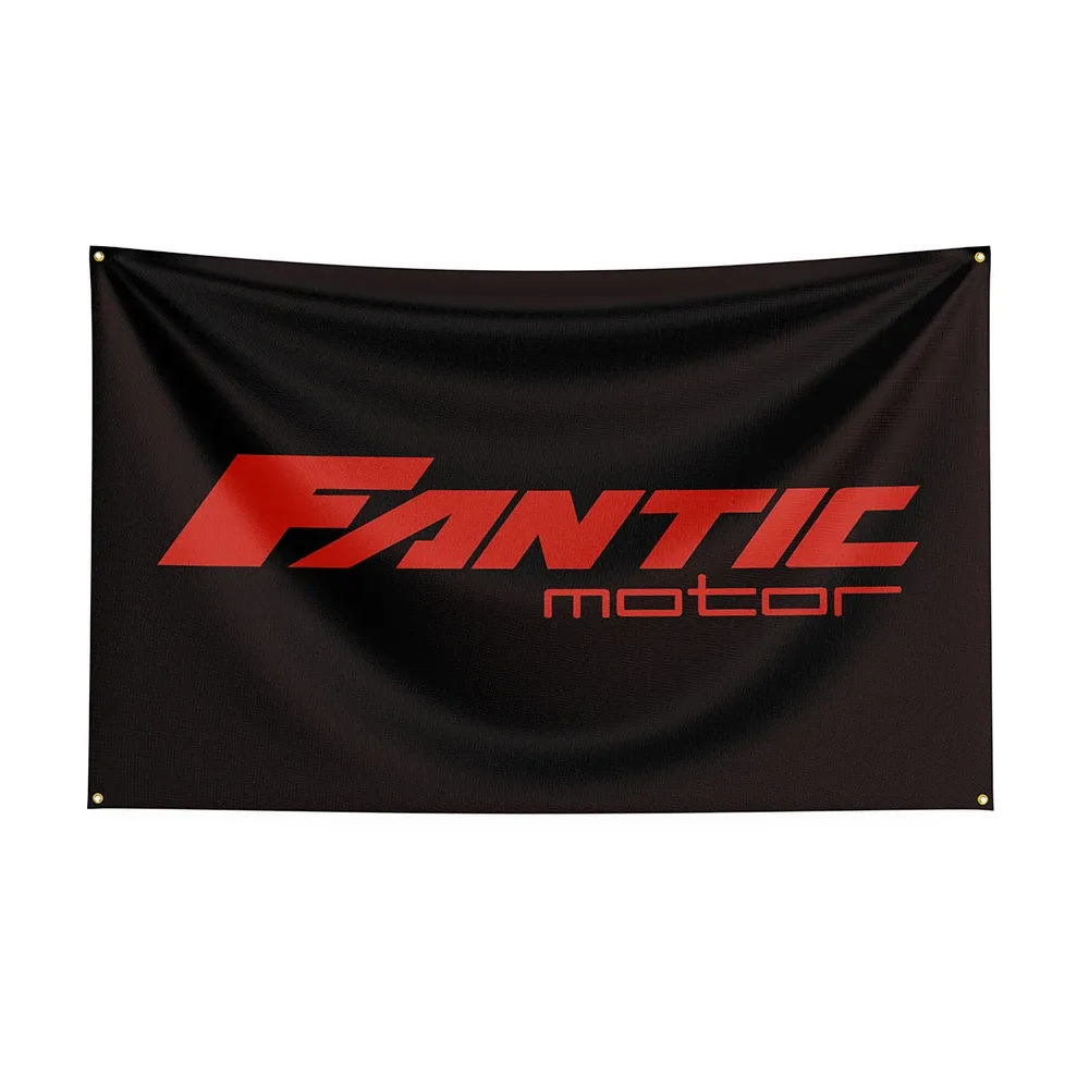 Tillbehör 3x5ft Fantic Flag Polyester Printed Racing Motorcykelbanner för dekor Ft Flagdekor, flaggdekoration Banner flaggbanner