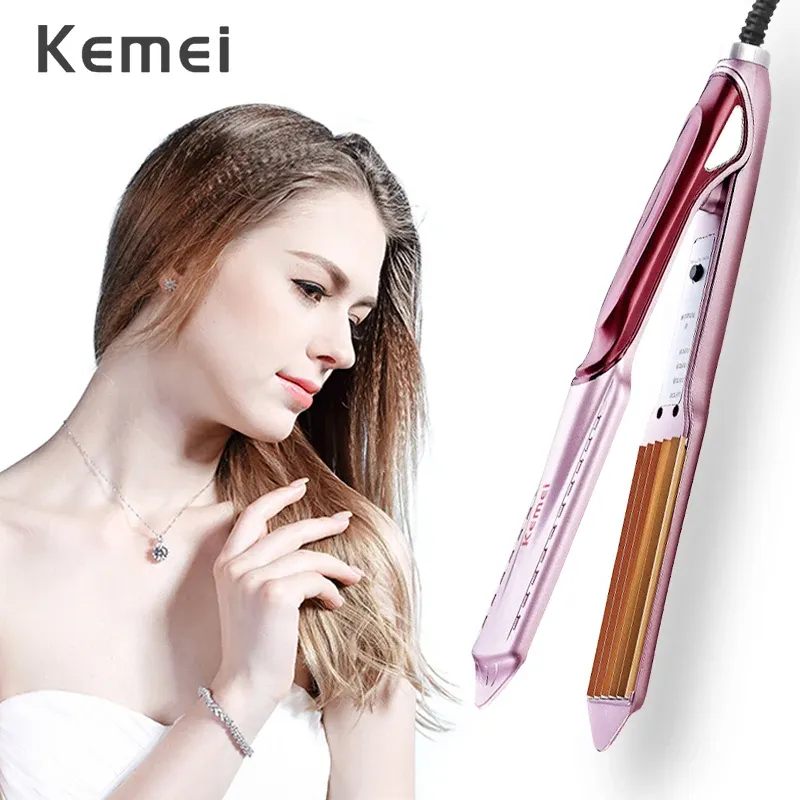 Irons Professional Hair Curling Iron Corn Electric Hair Styler Ceramic Korrugerad järn Curling Corn Plate Wand Hair Styling Curler 40D