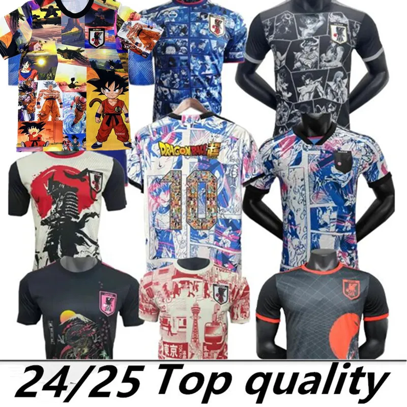 2024 Japanse voetbalshirts Cartoon Player-versie ISAGI ATOM TSUBASA MINAMINO HINATA DOAN KUBO ITO MITOMA 23/24 Japans uniform 2023 voetbalshirt Chinese draak