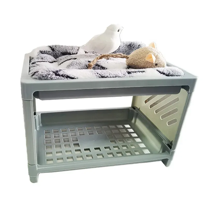 Cages Cute Guinea Pig Sleeping Bunk Bed Mini Cage Small Pet Hamster Nest House Mice Rat Mat For Chinchilla Guinea Pigs Accessories Lit