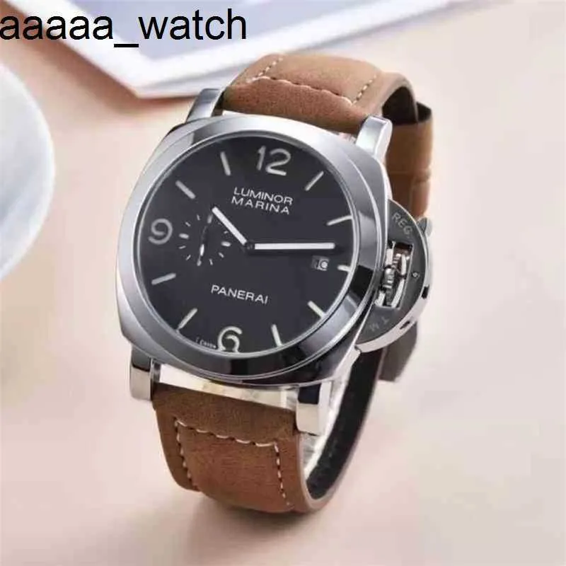 Kvalitet Panerass Watch 2024 High Designer Luxury For Mens Mechanical Wristwatch Men Fashion Leather Calendar Gentleman P6Q6