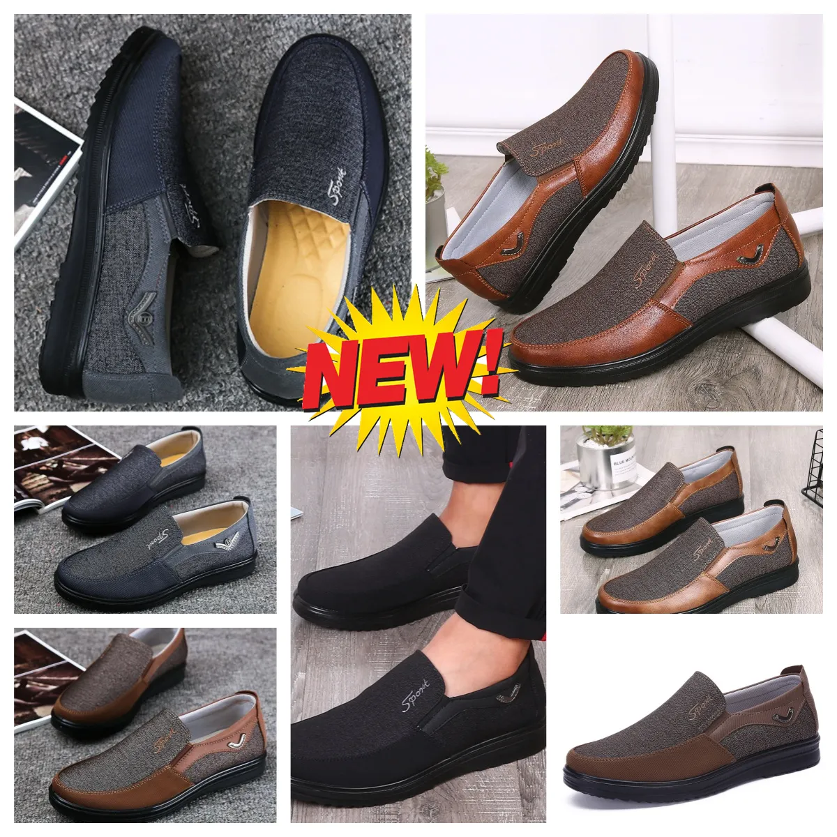 Chaussures décontractées Gai Man Browns Browns Chaussures Point Toes Party Banquet Business Suits Man Designers Minimalism Breathables Chaussures Tailles 38-50 EUR 38-50