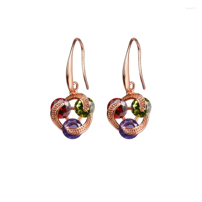 Pendientes Bettyue Modelo Fascinante para Mujer Y Pendientes De Mujer con Tres Circonitas Brillantes Envueltos Estilo Mágico En Fiesta De Moda