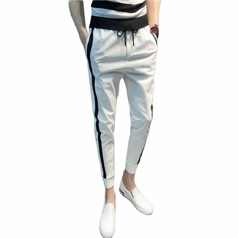 stylish Men's Pants Harajuku Korean Style Clothes Japanese Streetwear Baggy Sweatpants Trousers Free Ship Items N3Wi#
